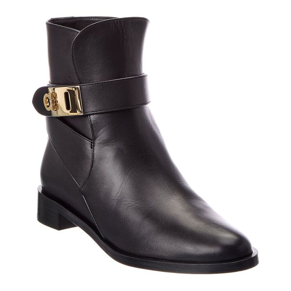 Ferragamo Zanira Leather Bootie, Black